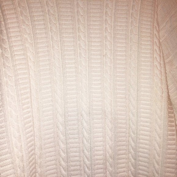 Vintage White Cotton HUGE Grampa Sweater XL Pringle Scotland Golf Embroidered - Picture 8 of 8